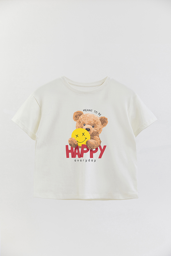 REMERA GB OVERSIZE TEDDY MEANT TO BE HAPPY