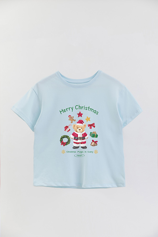 REMERA GIRL OVER TEDDY XMAS 1