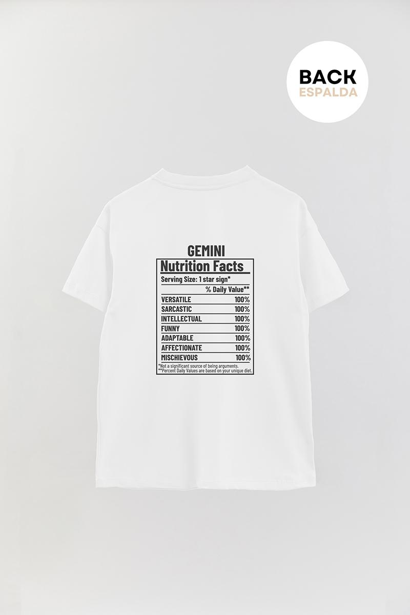 REMERA OVER ESTAMPADA UNISEX TBL GEMINI
