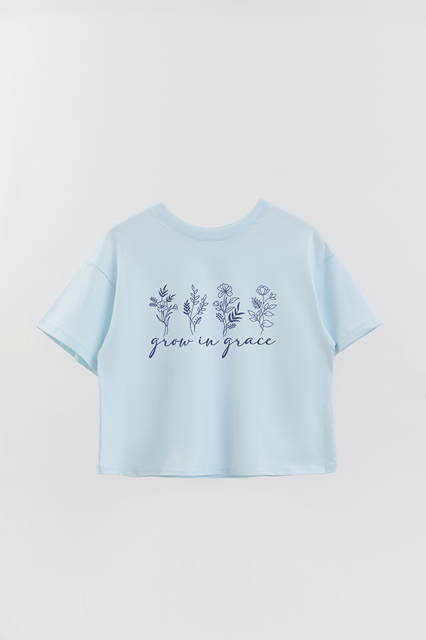 REMERA CROP ESTAMPADA BL GROW IN GRACE