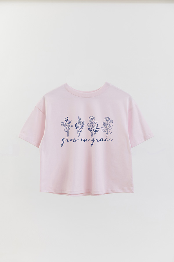 REMERA CROP ESTAMPADA BL GROW IN GRACE