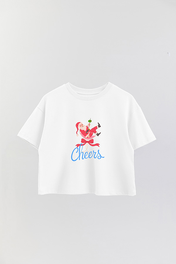 REMERA CROP CHEERS