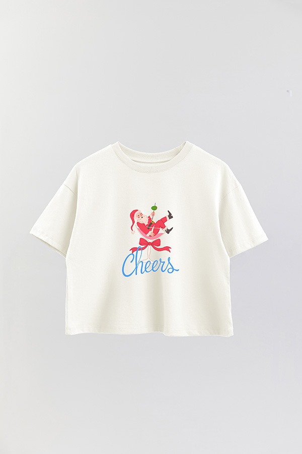 REMERA CROP CHEERS