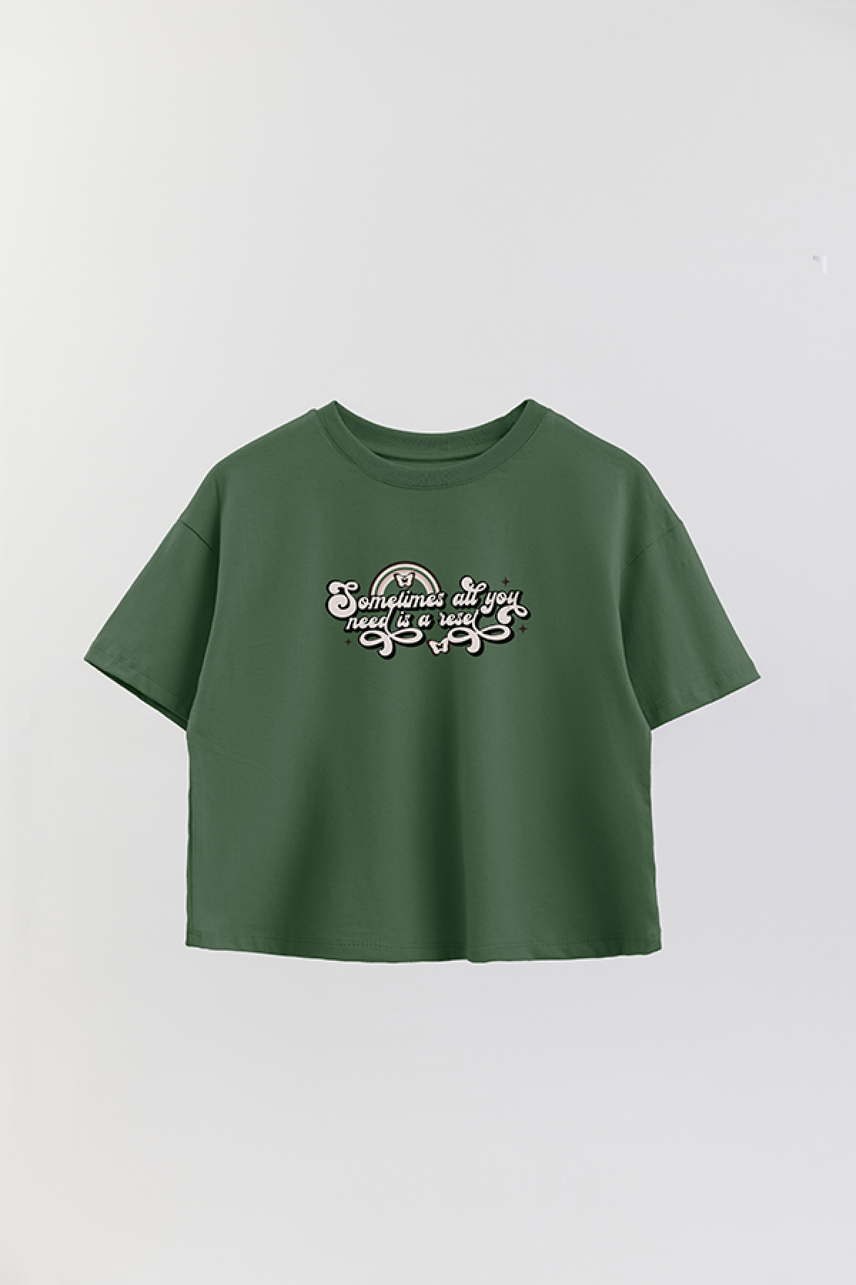 REMERA CROP ESTAMPADA DN RESET