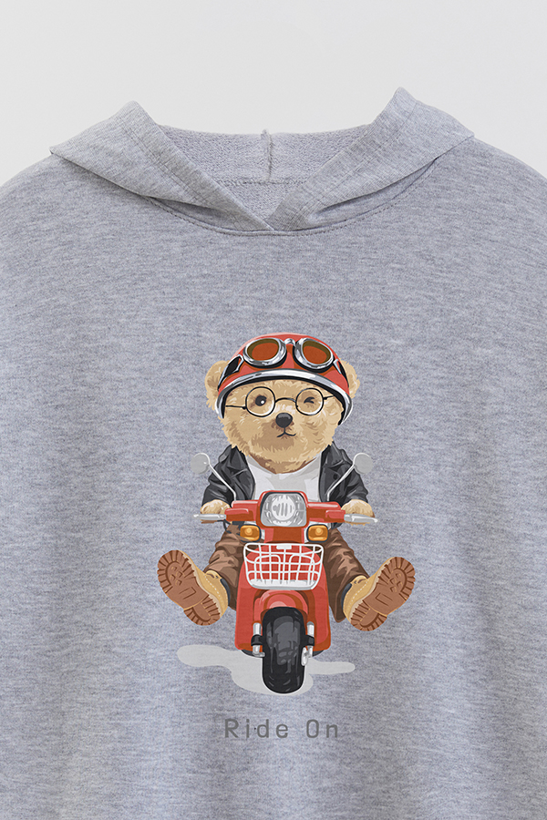HOODIE RUSTICO BOY TEDDY RIDE ON