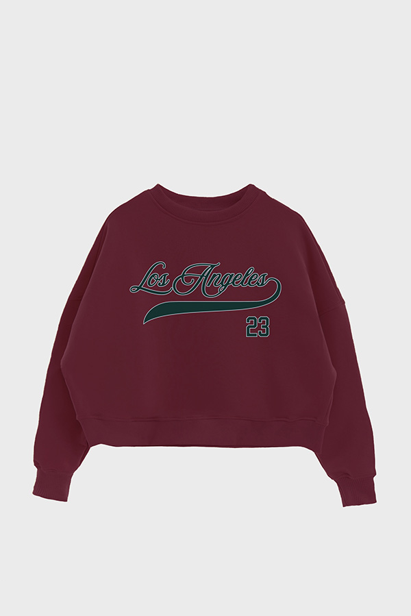 BUZO CROP ESTAMPADO VARSITY LOS ANGELES 23
