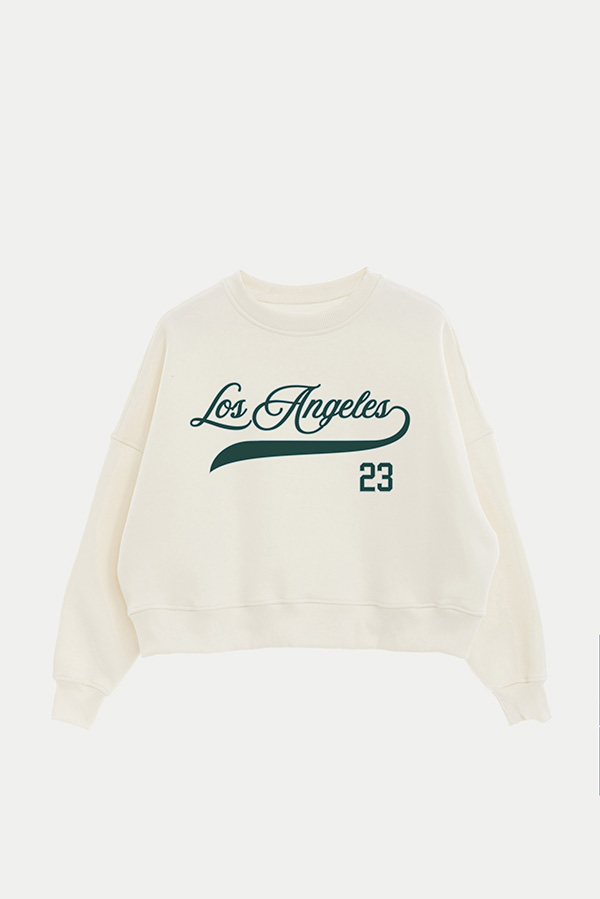 BUZO CROP ESTAMPADO VARSITY LOS ANGELES 23