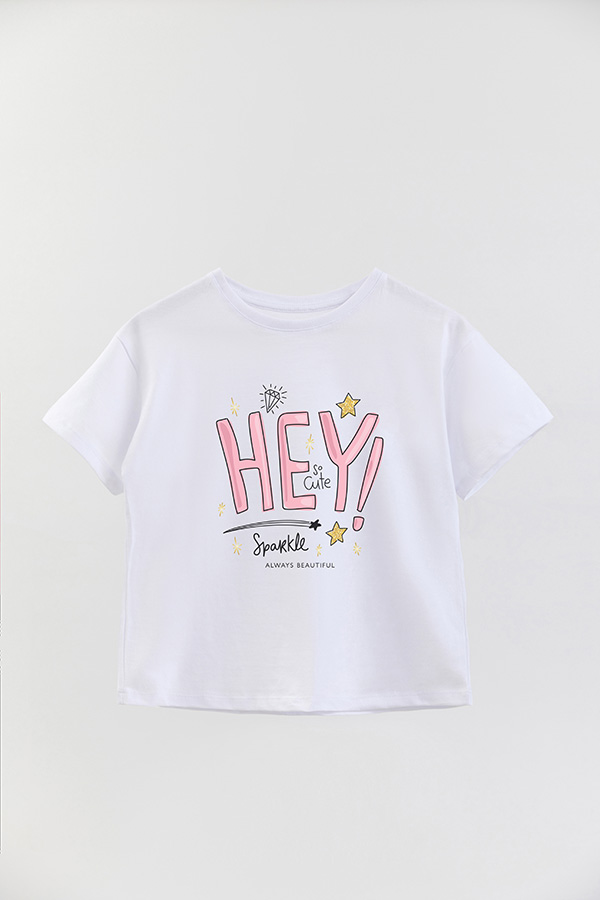 REMERA GIRL OVER HEY