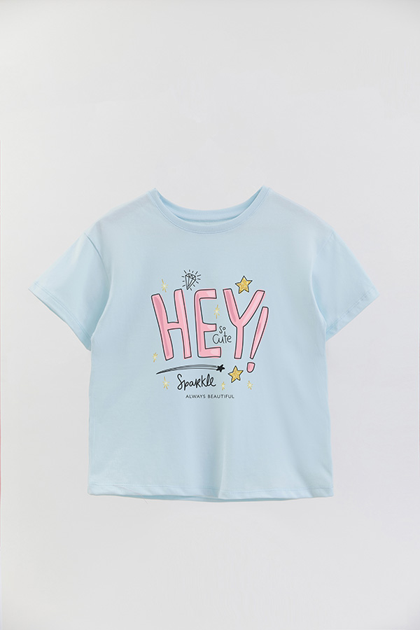 REMERA GIRL OVER HEY