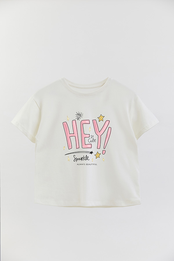 REMERA GIRL OVER HEY