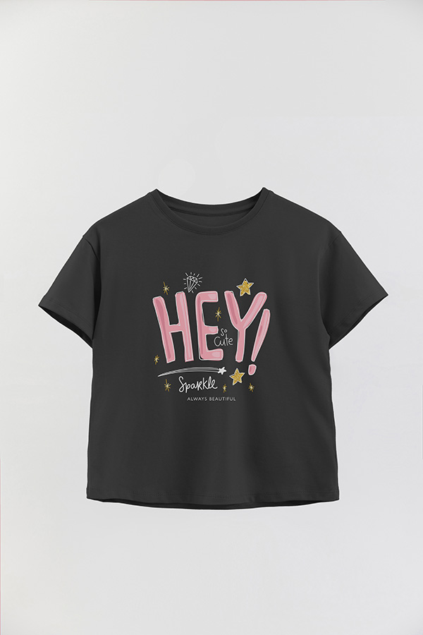 REMERA GIRL OVER HEY