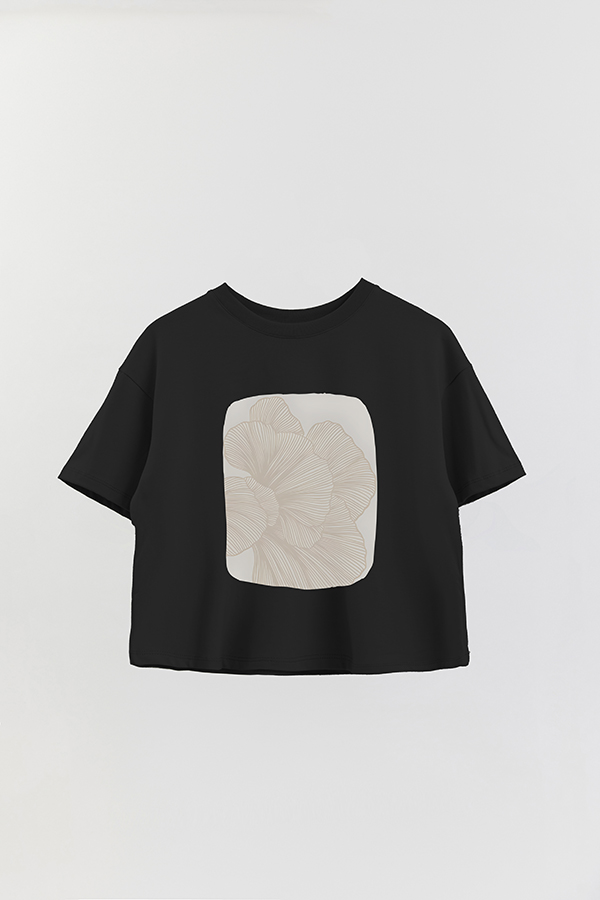 REMERA CROP ESTAMPADA ART 87