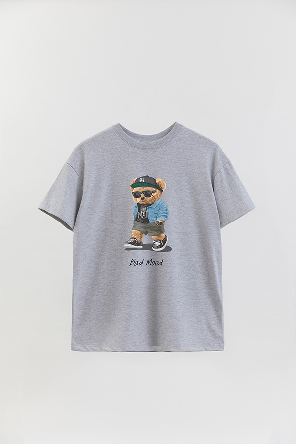REMERA OVER ESTAMPADA UNISEX BAD MOOD