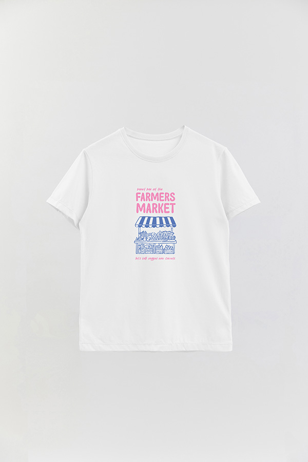 REMERA BASICA ESTAMPADA HD FARMERS MARKET