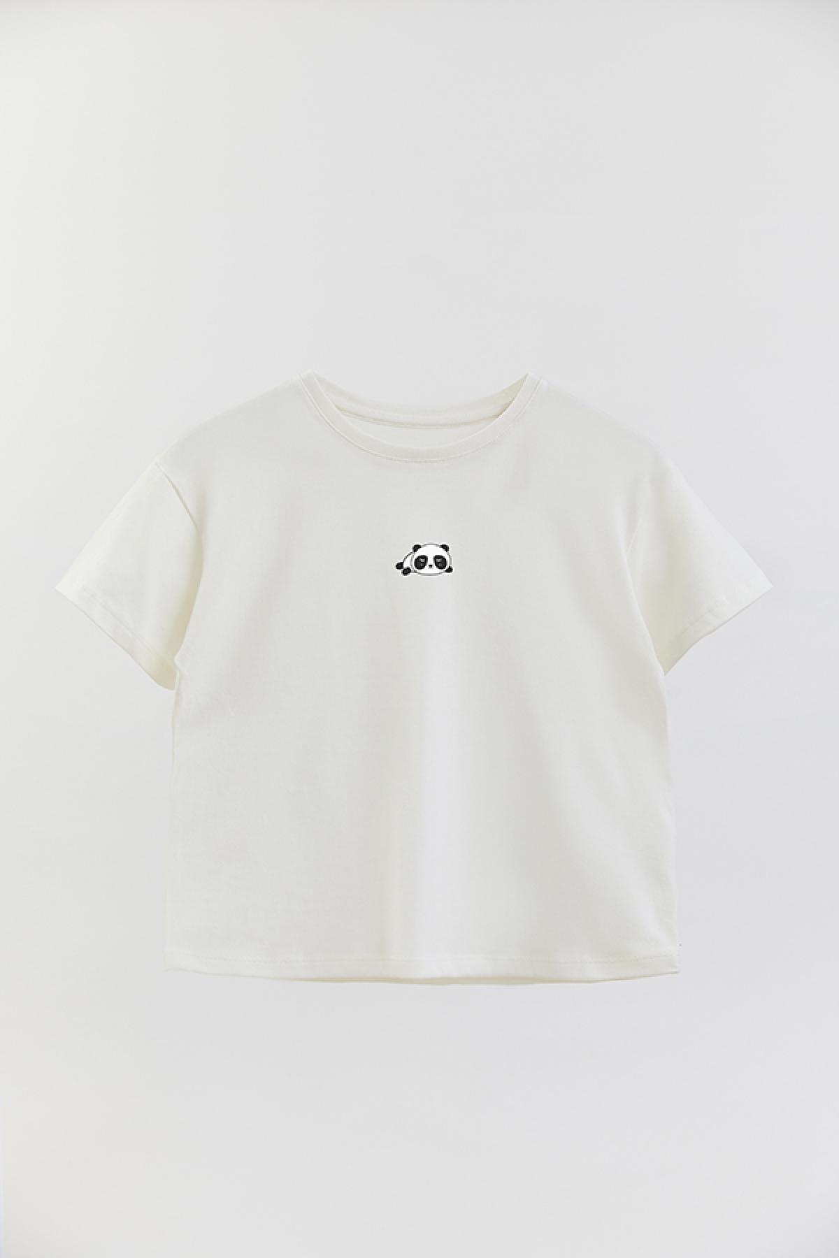 REMERA GIRL OVER MIN LAZY PANDA
