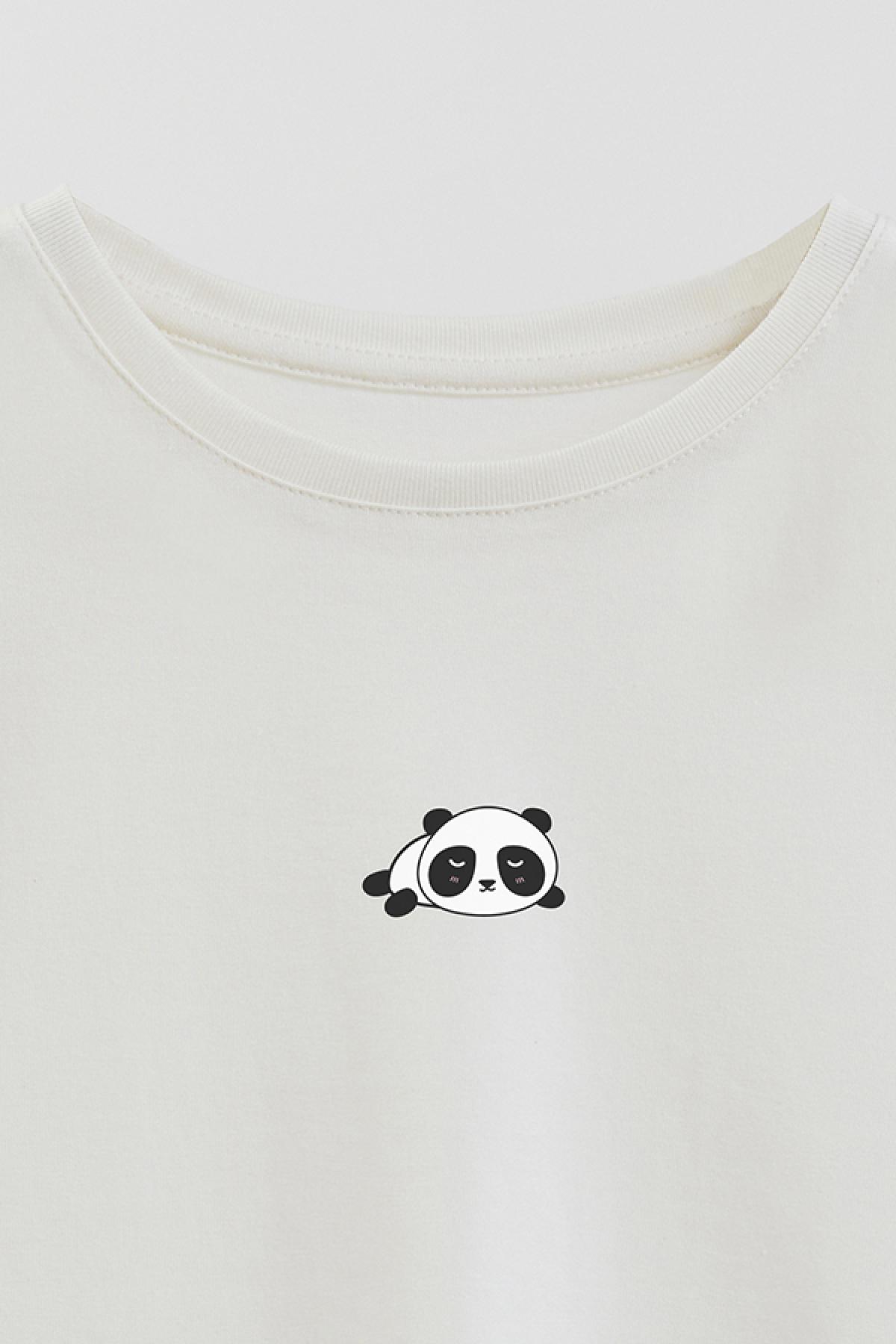 REMERA GIRL OVER MIN LAZY PANDA