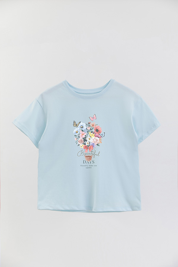 REMERA GIRL OVER BEAUTIFUL DAYS