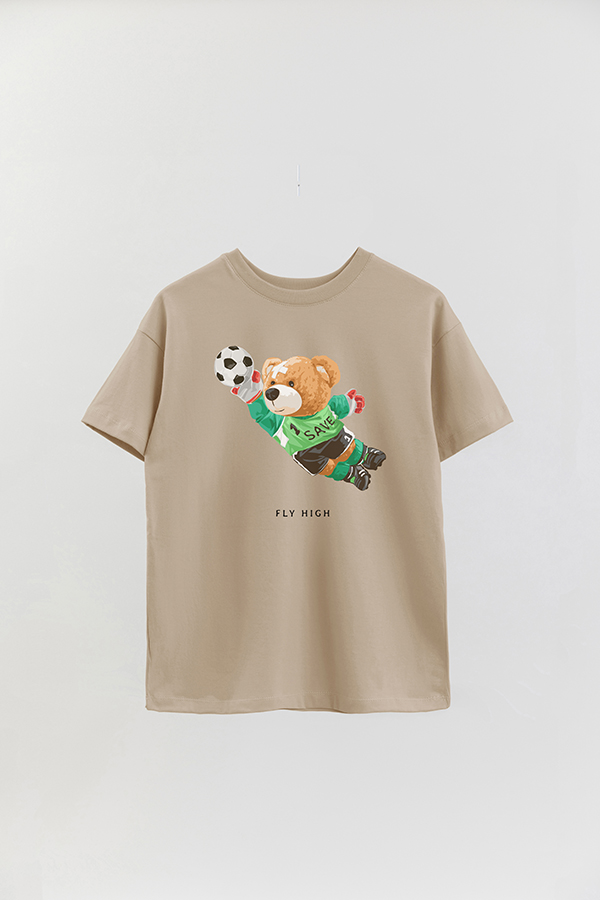 REMERA OVER ESTAMPADA UNISEX TEDDY FLY HIGH