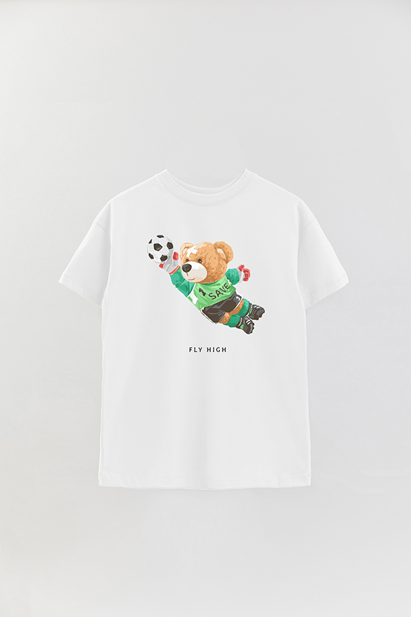 REMERA OVER ESTAMPADA UNISEX TEDDY FLY HIGH
