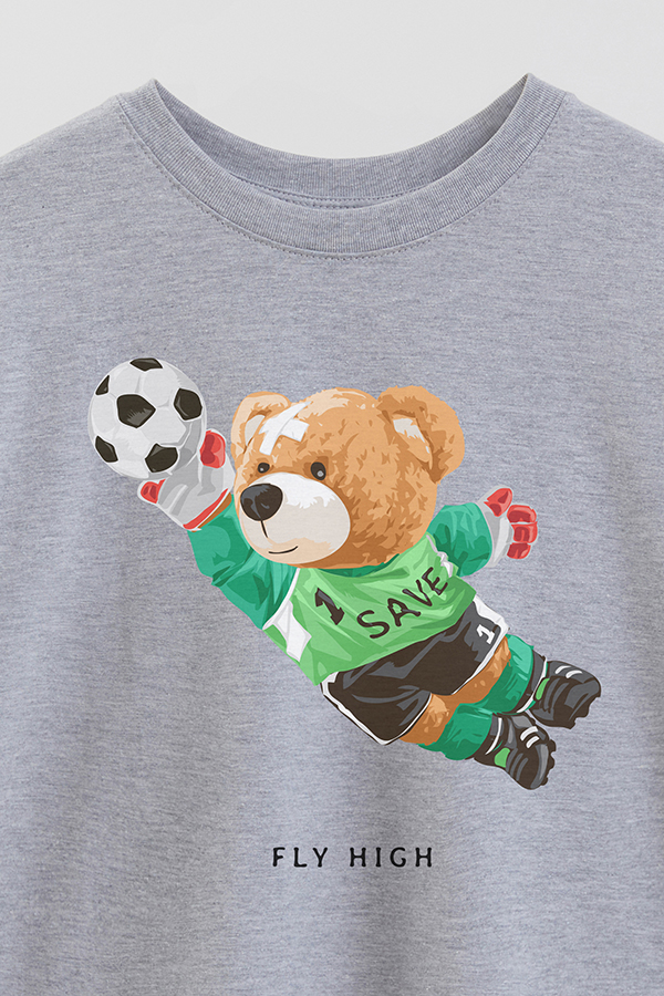 REMERA OVER ESTAMPADA UNISEX TEDDY FLY HIGH
