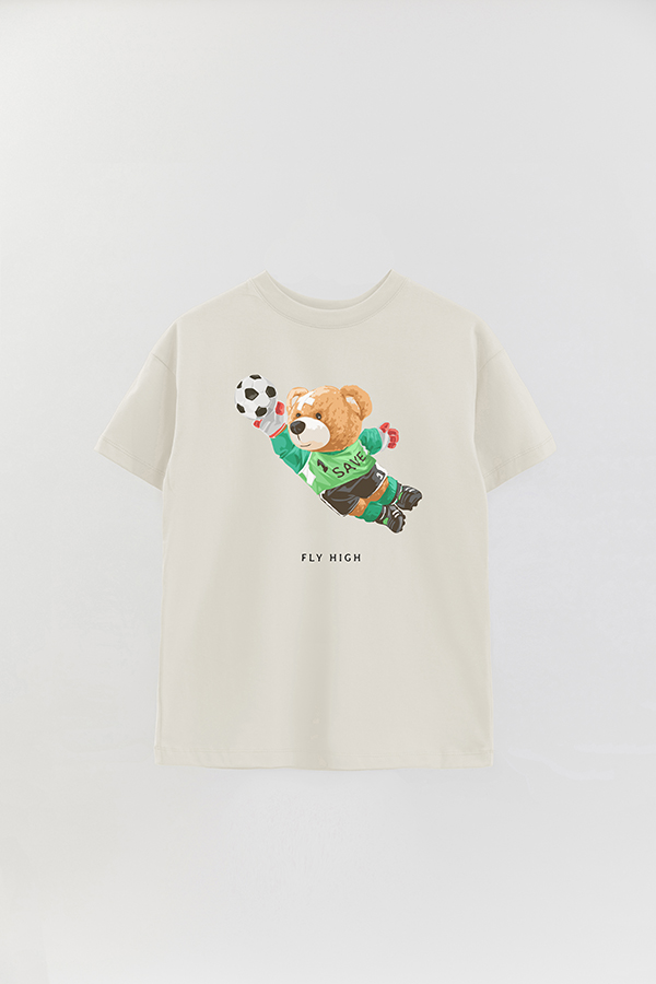 REMERA OVER ESTAMPADA UNISEX TEDDY FLY HIGH