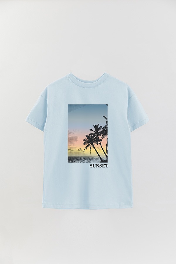 REMERA OVER ESTAMPADA SUNSET