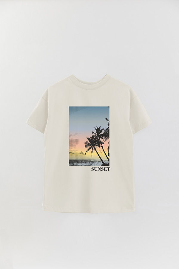 REMERA OVER ESTAMPADA SUNSET