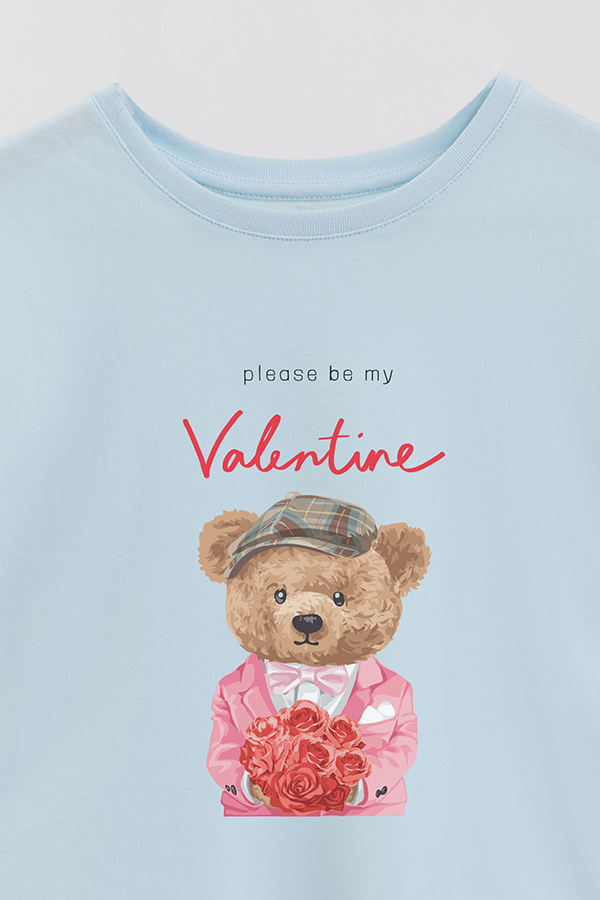 REMERA GB OVERSIZE TEDDY PLEASE BE MY VALENTINE