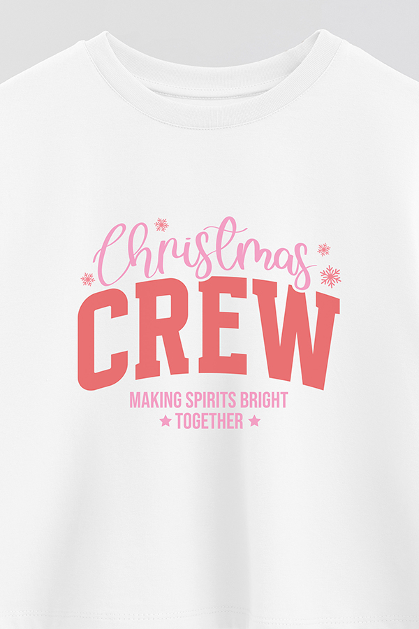 REMERA CROP CHRISTMAS CREW