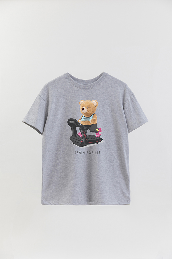 REMERA OVER ESTAMPADA UNISEX TEDDY TRAIN FOR IT