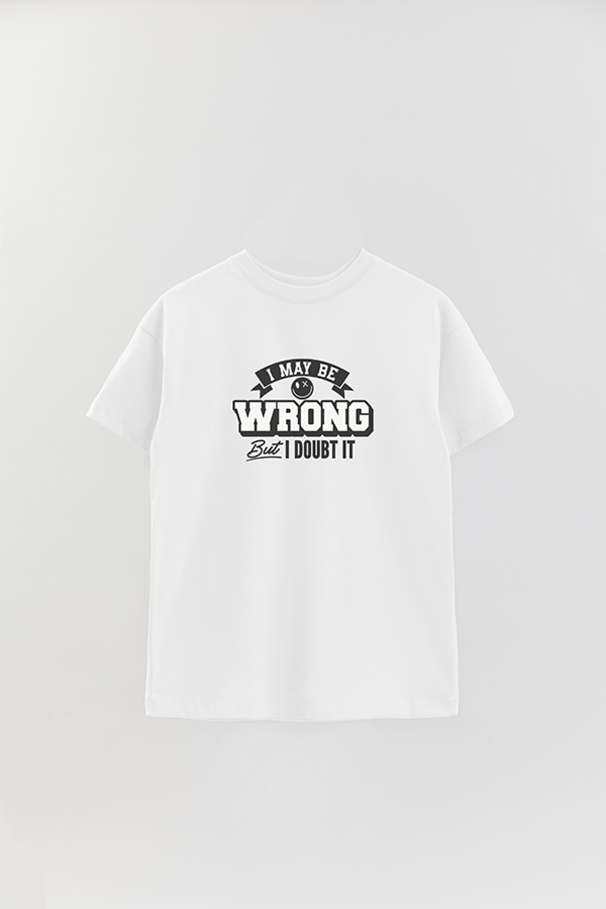 REMERA OVER ESTAMPADA LV5 I MAY BE WRONG