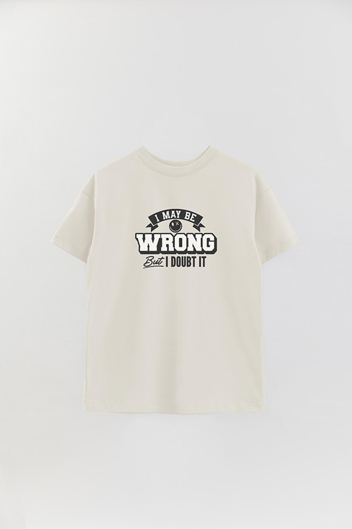 REMERA OVER ESTAMPADA LV5 I MAY BE WRONG