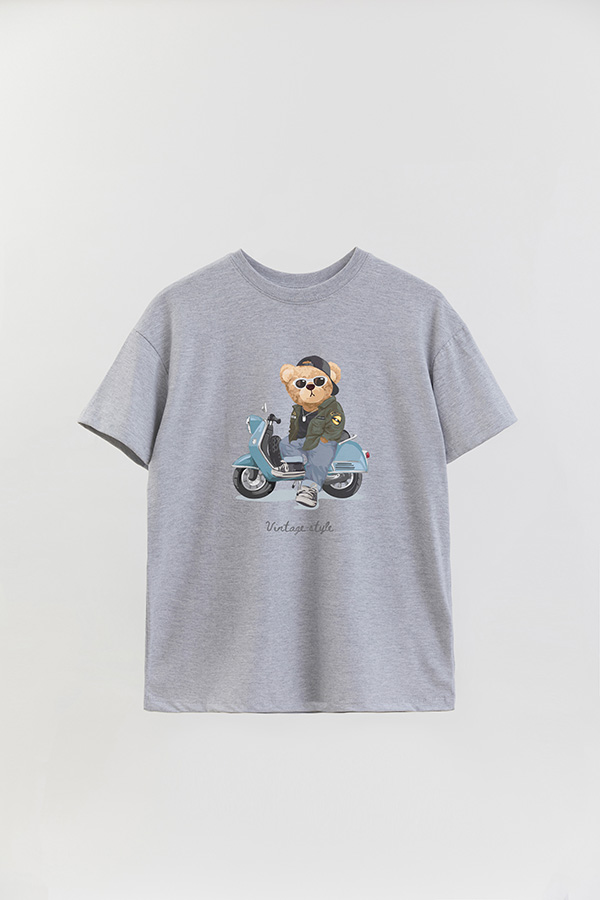 REMERA OVER ESTAMPADA UNISEX TEDDY VINTAGE