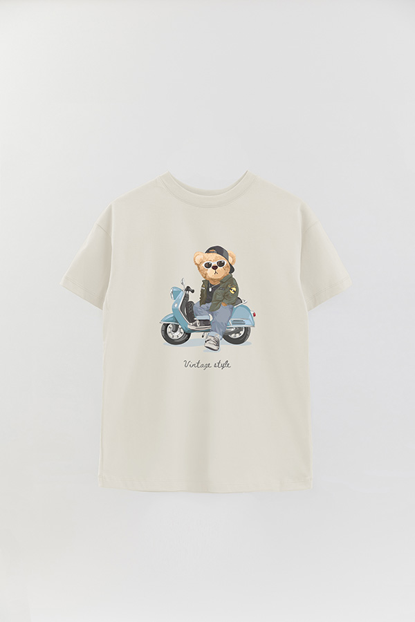 REMERA OVER ESTAMPADA UNISEX TEDDY VINTAGE