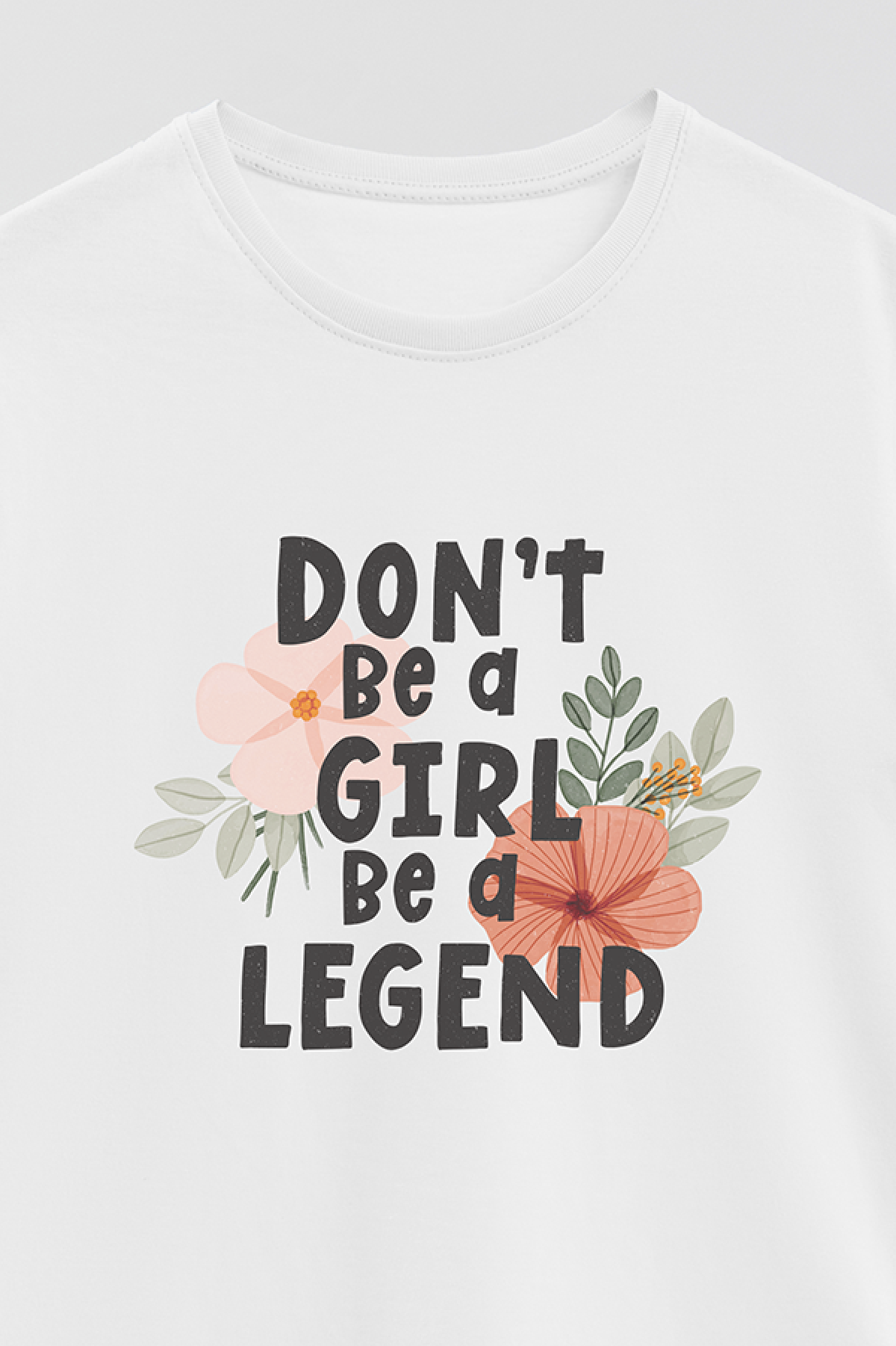REMERA BASICA ESTAMPADA FLO BE A LEGEND