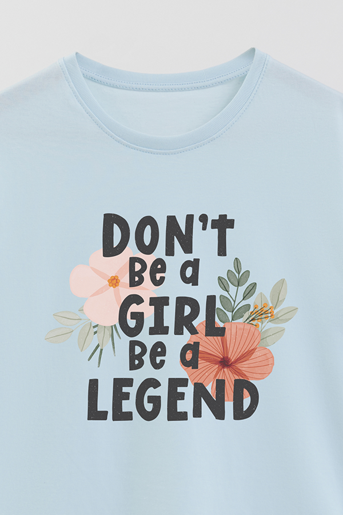 REMERA BASICA ESTAMPADA FLO BE A LEGEND