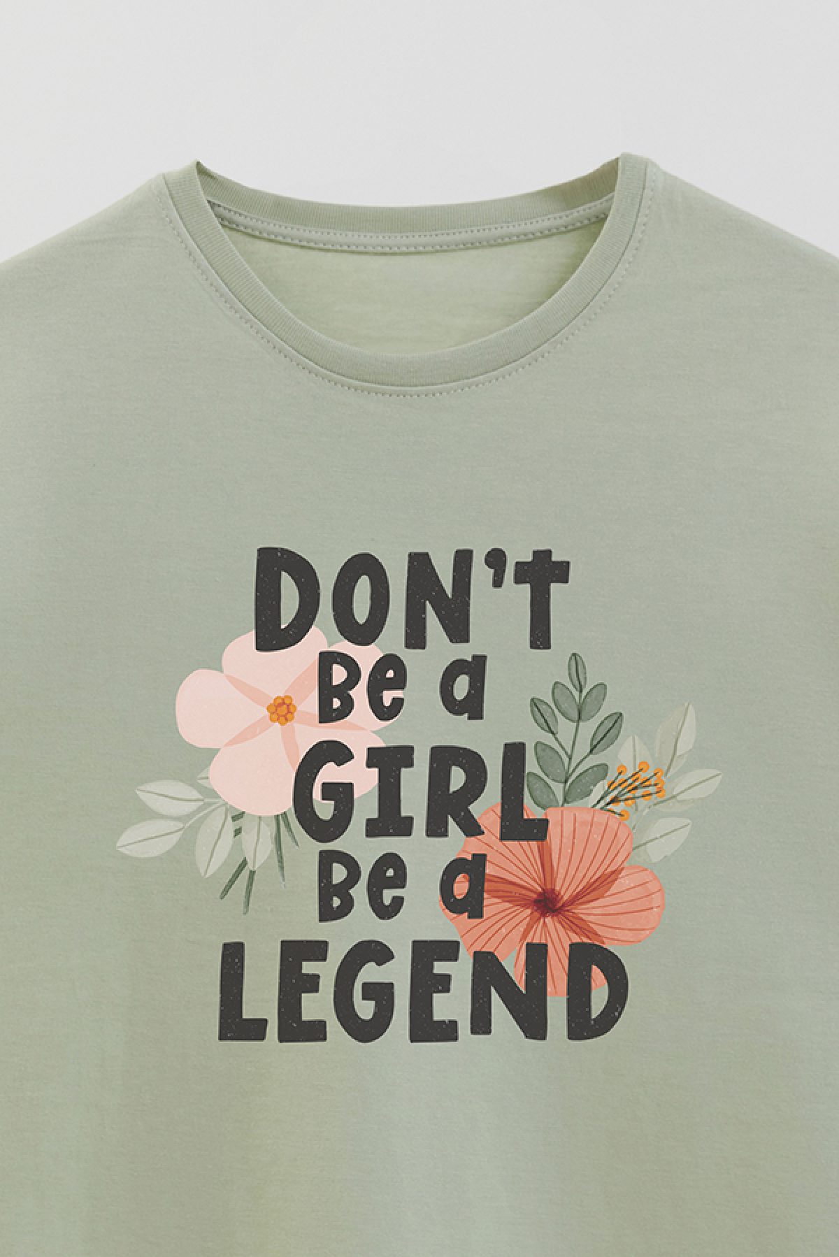 REMERA BASICA ESTAMPADA FLO BE A LEGEND