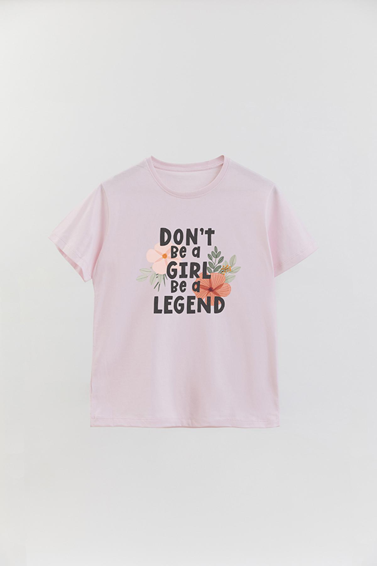 REMERA BASICA ESTAMPADA FLO BE A LEGEND