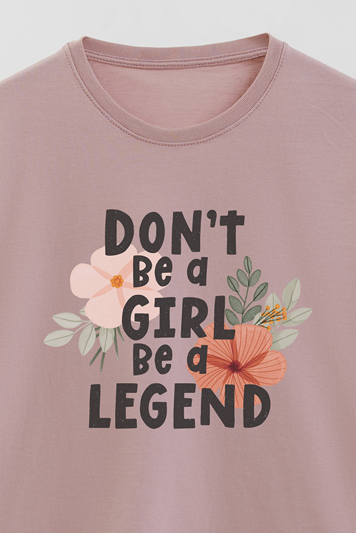 REMERA BASICA ESTAMPADA FLO BE A LEGEND