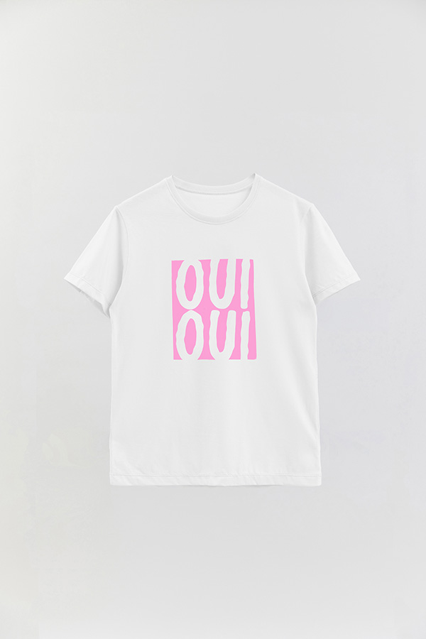 REMERA BASICA ESTAMPADA HD OUI OUI