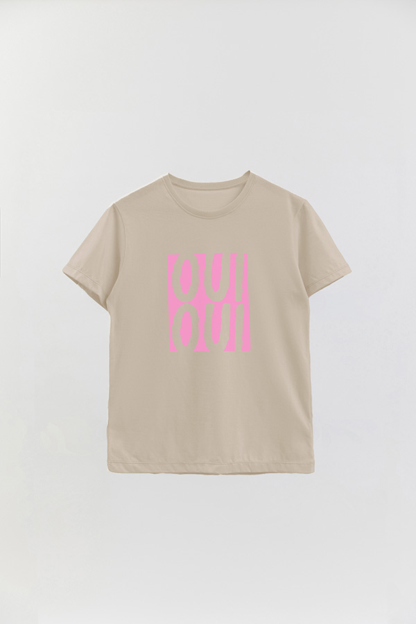 REMERA BASICA ESTAMPADA HD OUI OUI