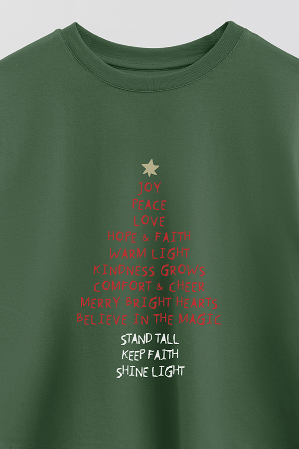 REMERA CROP ESTAMPADA JOY PACE LOVE