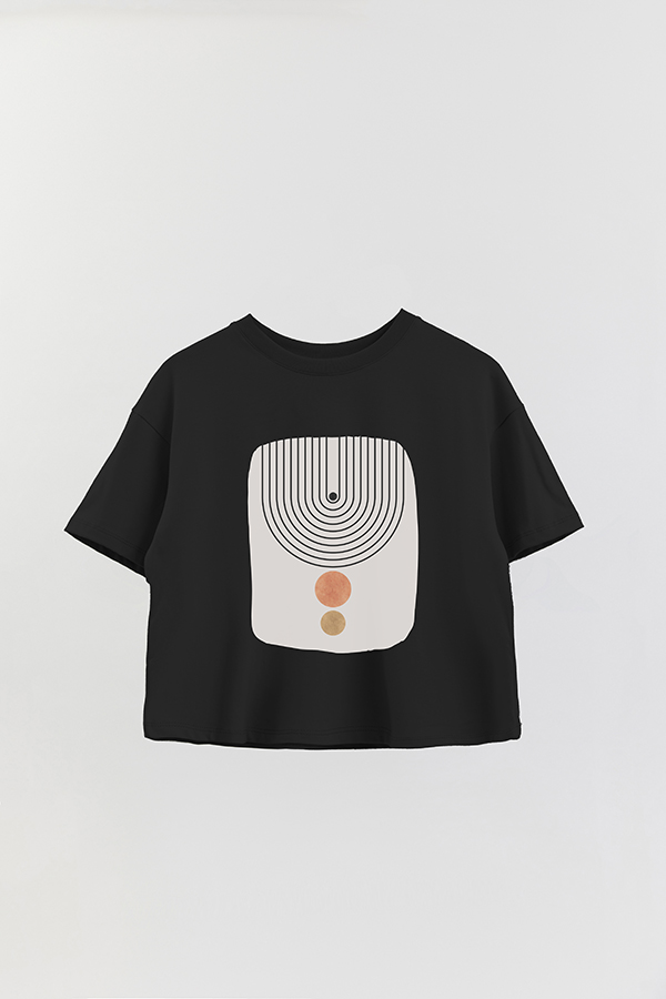 REMERA CROP ESTAMPADA ART 140