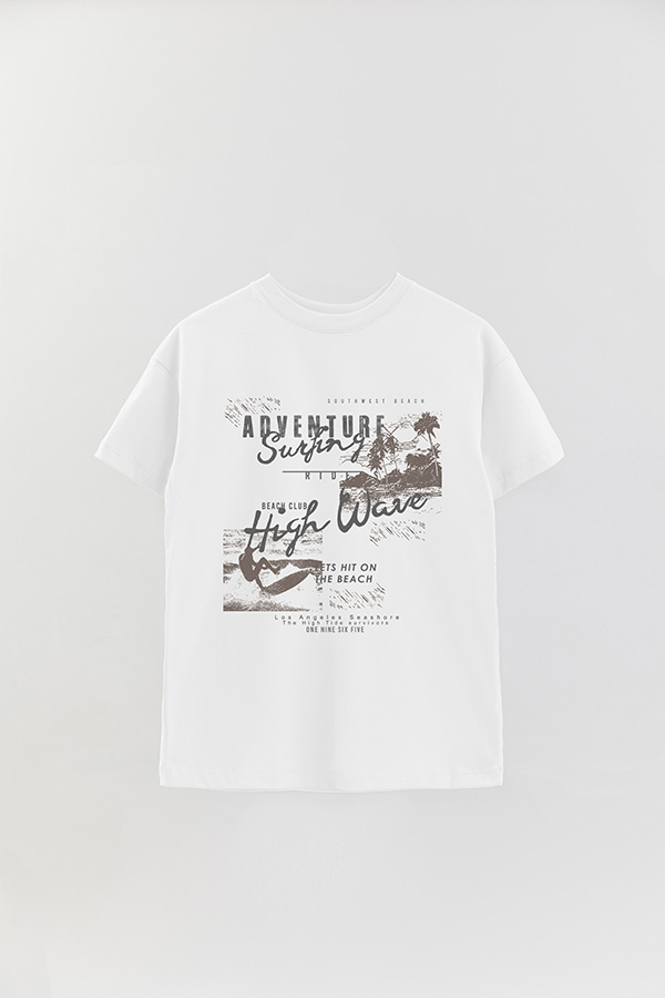 REMERA OVER ESTAMPADA SURF ADVENTURE SURFING