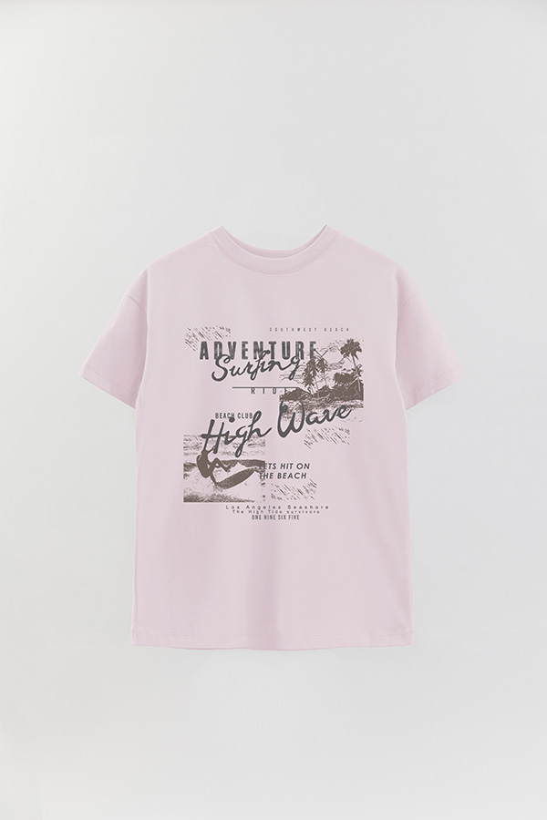 REMERA OVER ESTAMPADA SURF ADVENTURE SURFING