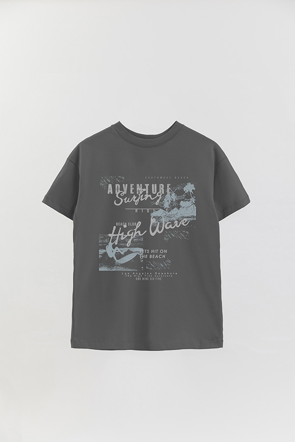 REMERA OVER ESTAMPADA SURF ADVENTURE SURFING