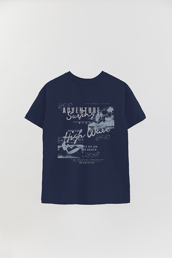 REMERA OVER ESTAMPADA SURF ADVENTURE SURFING
