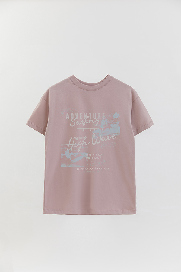REMERA OVER ESTAMPADA SURF ADVENTURE SURFING