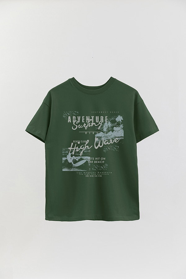 REMERA OVER ESTAMPADA SURF ADVENTURE SURFING