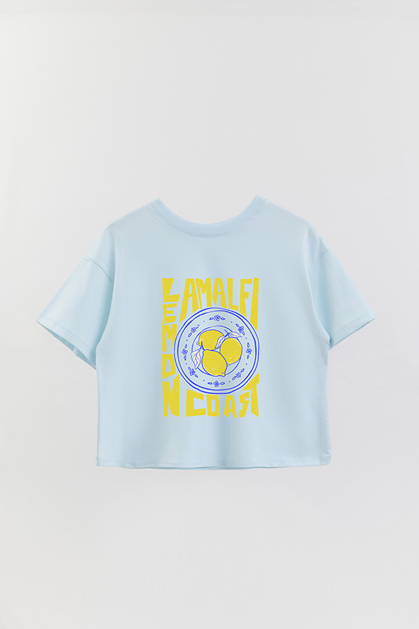REMERA CROP ESTAMPADA LEMON AMALFI 1